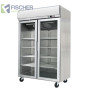 Fischer Double Glass Door Fridge 900L - YCC02-LB